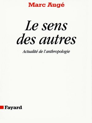 cover image of Le Sens des autres